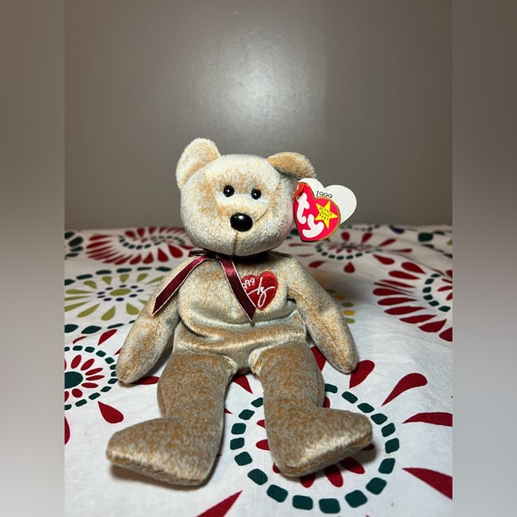 NWT VTG Ty Beanie Baby 1999 Signature Bear Rare-Retired!